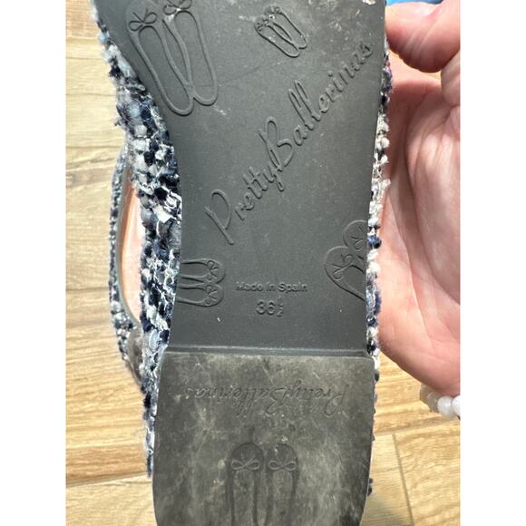 Pretty Ballerinas Tweed Floral Flats 36.5 - Picture 5 of 8